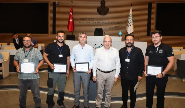 Bursa Nilüfer'den yangınlarla mücadelede görev alan ekibe teşekkür