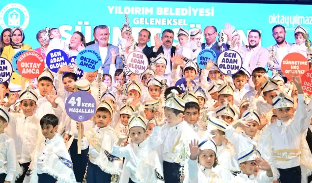 Bursa Yıldırım’da 600 çocuk için klasik araçlı sünnet şöleni