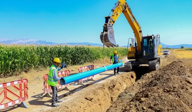 Denizli Tavas’ta asbest borular tarihe karışıyor