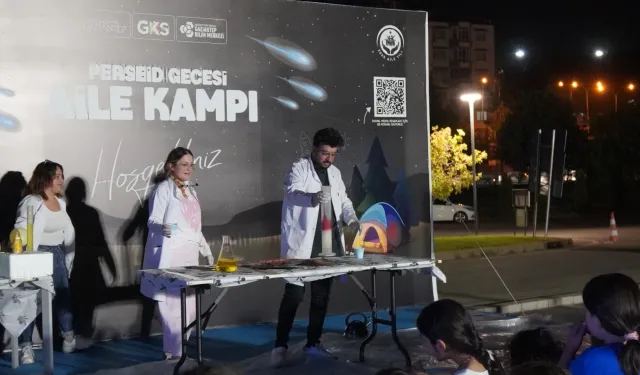 Gaziantep’te aileler Perseid Gecesi’nde bilimle buluştu
