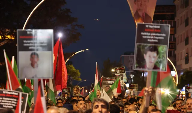 Gebzelilerden Gazze’ye destek yürüyüşü