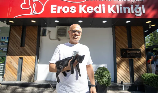 İzmir Bornova’da 'Eros Kedi Kliniği' açıldı
