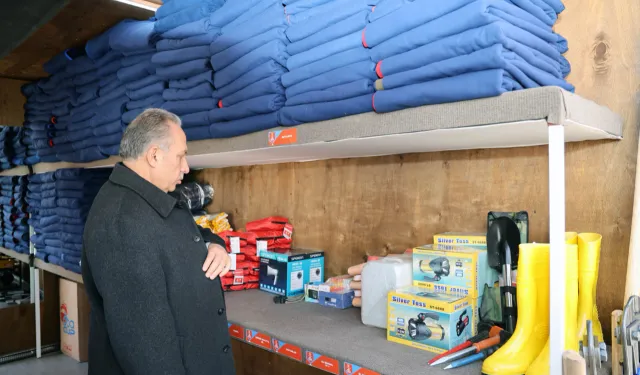 Kayseri Talas'tan örnek acil durum konteynırı