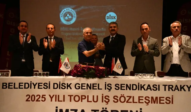 Keşan Belediyesi’nde toplu iş sözleşmesi imzalandı