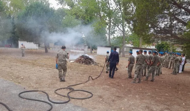 KOBİTEM'in yangın eğitimleri devam ediyor