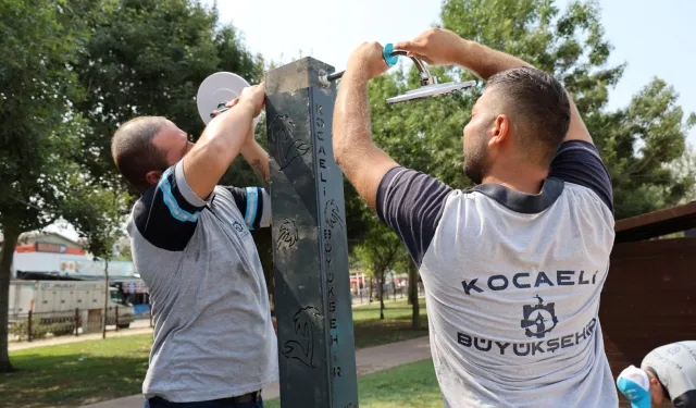 Kocaeli Büyükşehir'den sahillerde su tasarrufu hamlesi