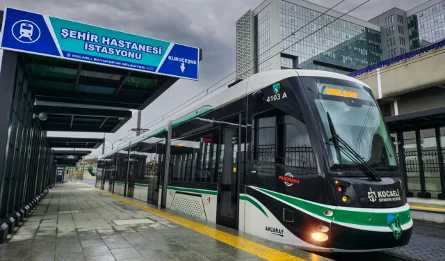 Kocaeli tramvay hattı Şehir Hastanesi'nde rekor kırdı