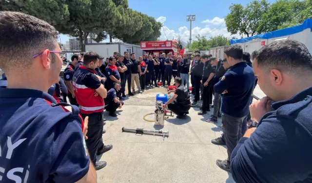 Konya ve Hatay itfaiyelerinden örnek iş birliği
