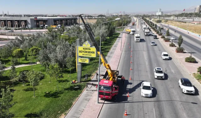 Konya’da görsel kirliliğe son: Totem ve tabelalar kaldırılıyor