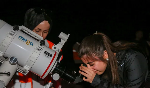 Meteor yağmuru Meram’da şölene dönüştü