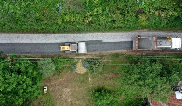 Ordu’da Korgan’ın yol ağı asfaltla yenileniyor