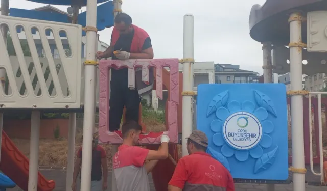 Ordu’da şehir mobilyaları elden geçiyor