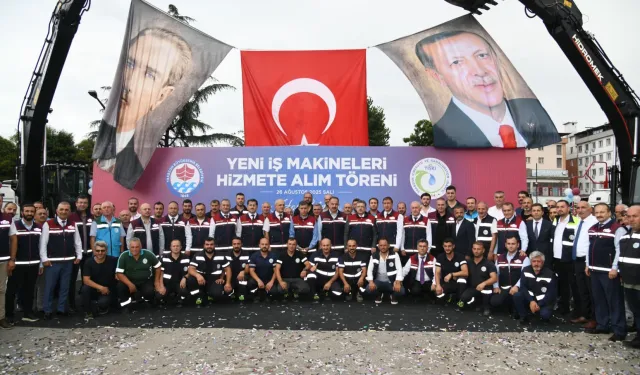 Trabzon’da 19 yeni iş makinesi hizmete alındı