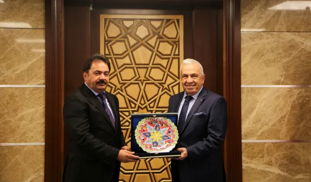 Başkan Şadi Özdemir'den Emniyet Müdürü Gökce'ye hayırlı olsun ziyareti