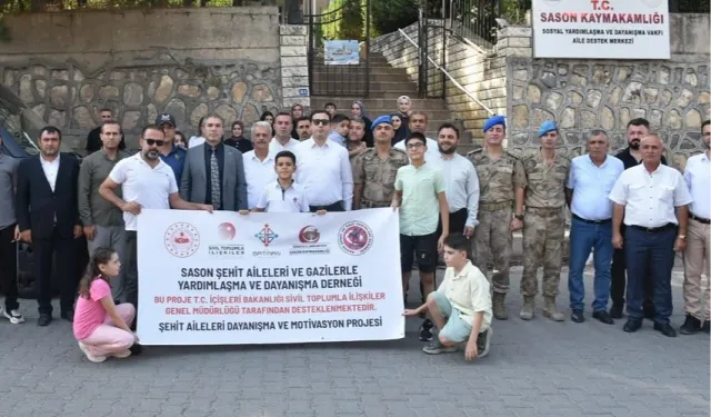 Batman Sason’da şehit ailelerine moral desteği