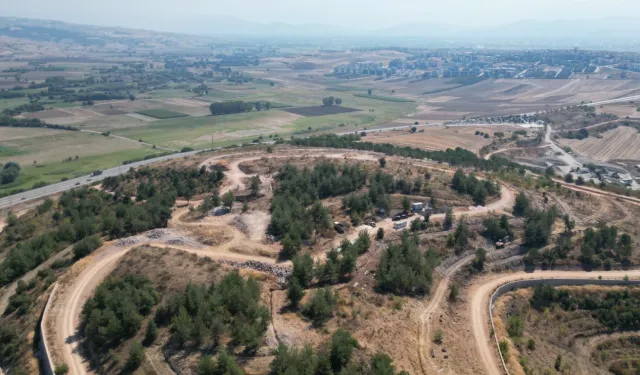 Bursa İnegöl Millet Bahçesi’nde çalışmalar sürüyor