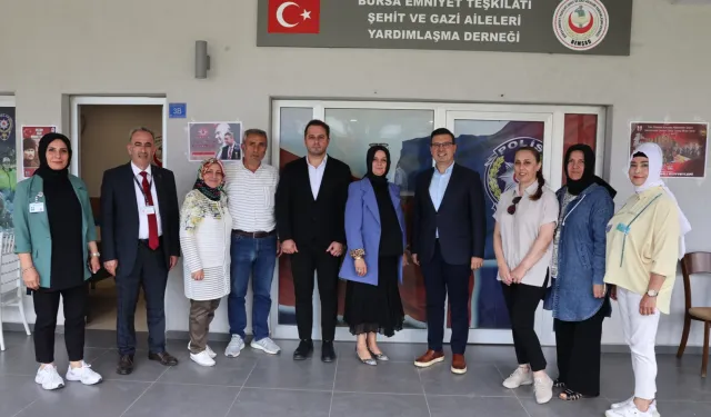 Bursa Nilüfer Belediyesi gazi ve şehit yakınlarının yanında