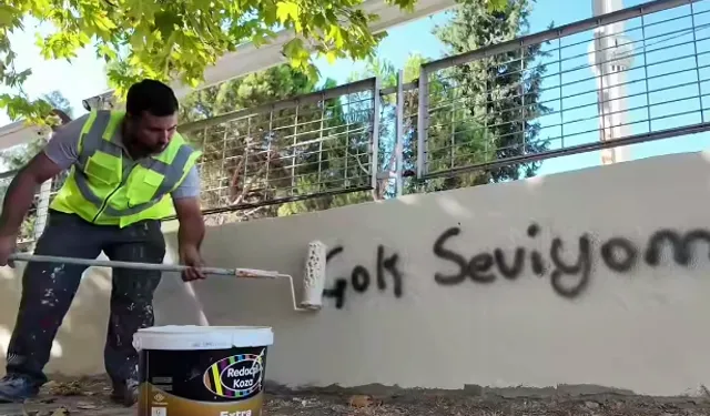 Bursa Yenişehir'den duvar yazılarına karşı belediyeden ilginç çalışma