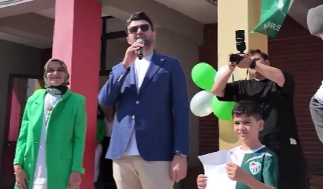 Bursaspor Başkanı Enes Çelik genç liderin vaadini gerçekleştirdi