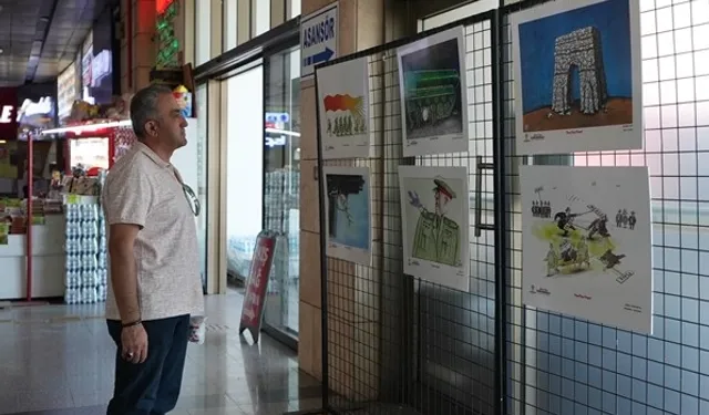 Dünya Barış Günü sergisi terminalde vatandaşlarla buluşuyor