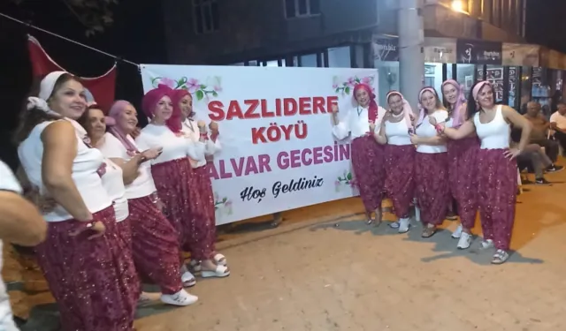 Edirne Sazlıdere'de Şalvar Gecesi coşkusu