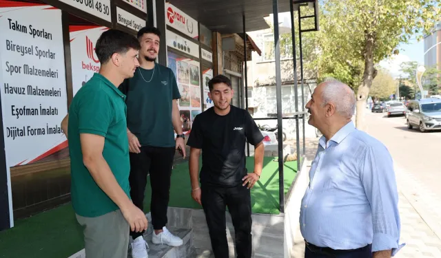 Gebze'de Başkan Büyükgöz’den Güzeller esnafına ziyaret