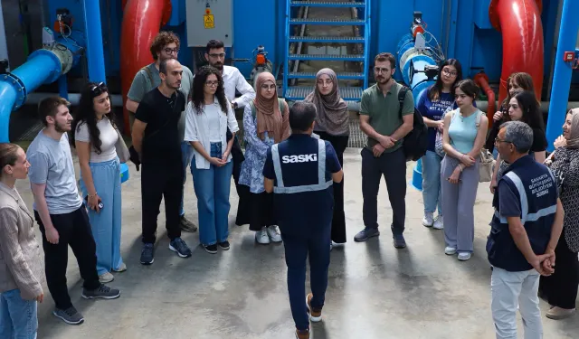 Geleceğin hekimleri SASKİ tesislerinde su ve atık su süreçlerini gözlemledi