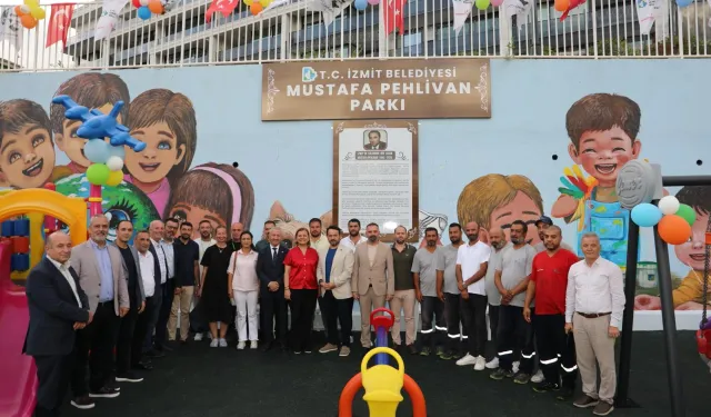 İzmit Belediyesi Mustafa Pehlivan’ın adını yaşatacağı parkı hizmete sundu
