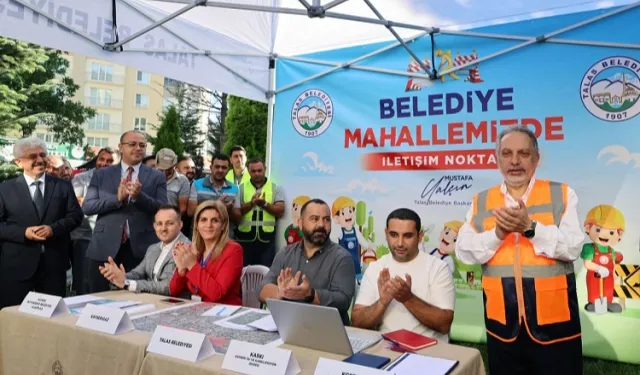 Kayseri Talas'ın 'Belediye Mahallemizde' uygulamasına övgü