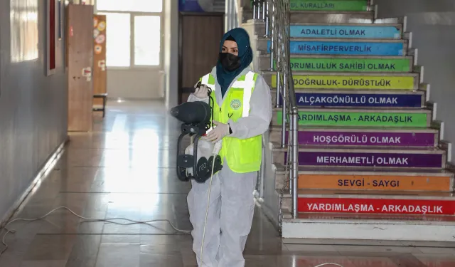 Kayseri Talas'ta eğitimde hijyen seferberliği