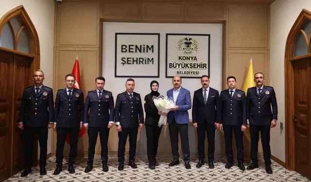 Konya İtfaiyesi'nden Başkan Altay'a ziyaret