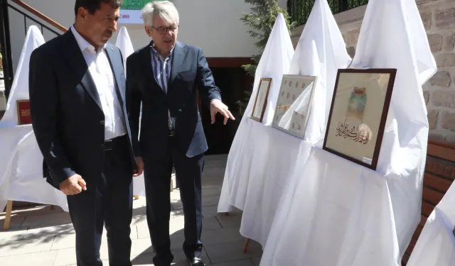 Konya Karatay'da Türk sanatları sergisi açıldı