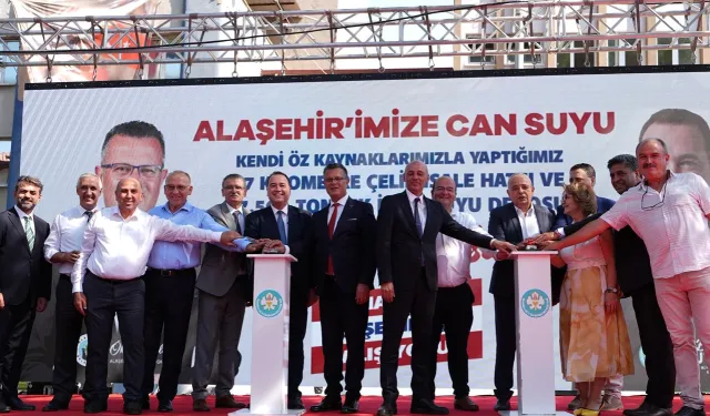 Manisa Alaşehir’in 20 yıllık su sorunu tarihe karıştı