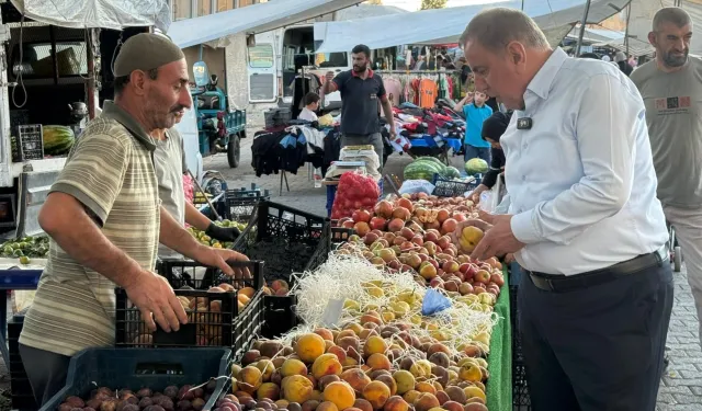 Mardin Midyat'ta Başkan Şahin'den pazar turu