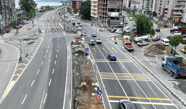 Trabzon Yomra’da yeni nesil kavşakla trafik rahatlayacak