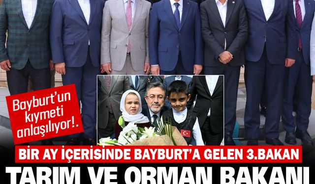 Tarım ve orman bakanı Yumaklı Bayburt’ta