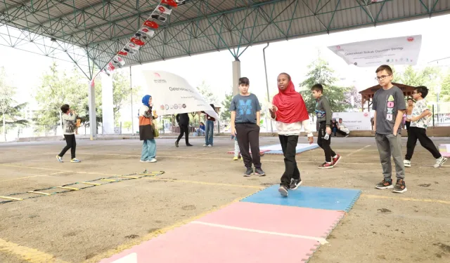 Ankara Keçiören'de sokak oyunları hayat buldu