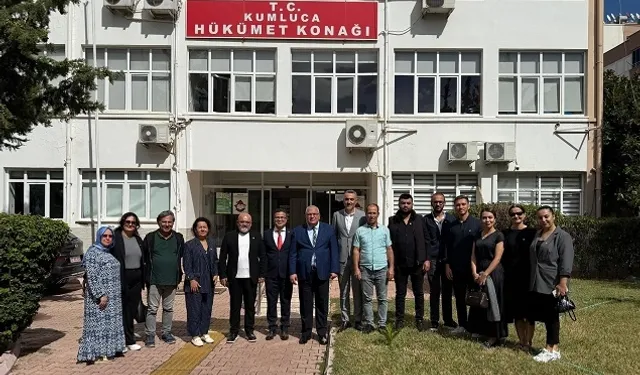 Antalya Kumluca'da CHP'lilerden Kaymakam Güneş’e ziyaret