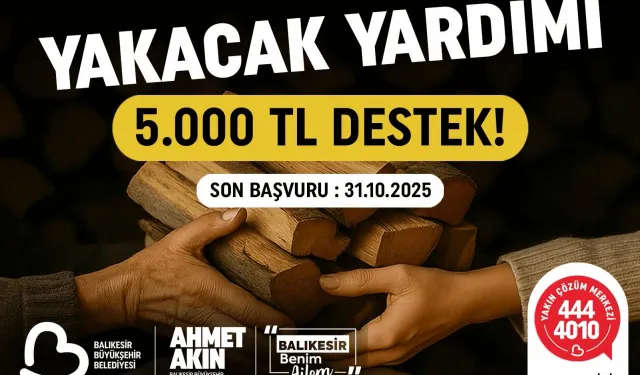 Balıkesir Büyükşehir'den 'yakacak' yardımı