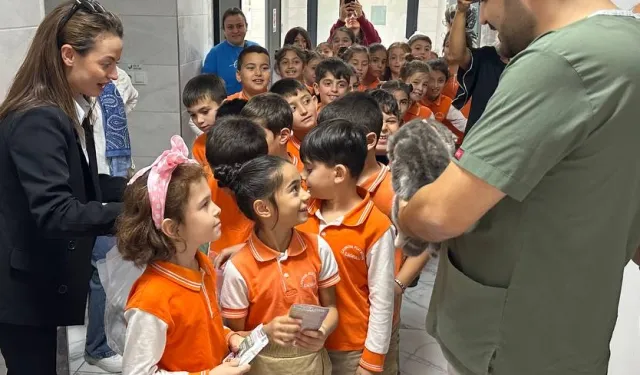 Çayırovalı miniklerden can dostlara ziyaret