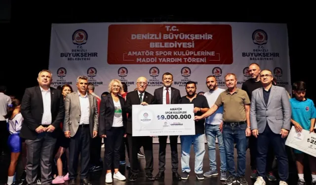Denizli Büyükşehir’den amatör spor kulüplerine 9 Milyon TL destek