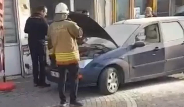 Düzce Konuralp’te araçtan yükselen dumanlar panikletti!