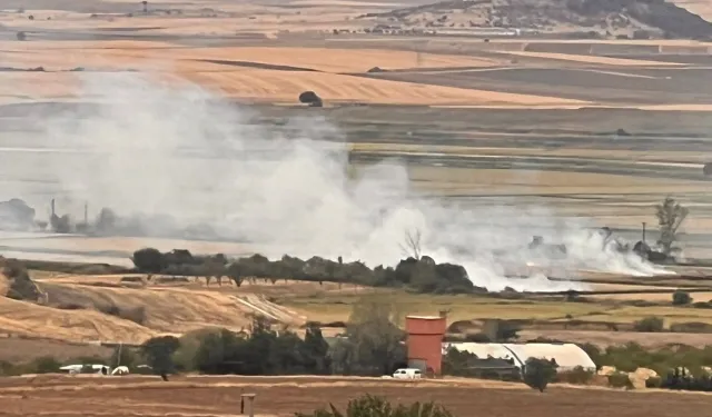 Edirne Keşan’da anız yakımına ortak tepki