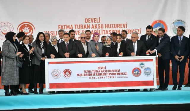 Fatma Turan Aksu Huzurevi Yaşlı Bakım ve Rehabilitasyon Merkezi'nde temel atıldı