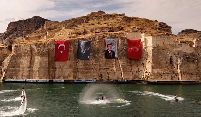 Gaziantep Rumkale su sporları etkinliği nefes kesti