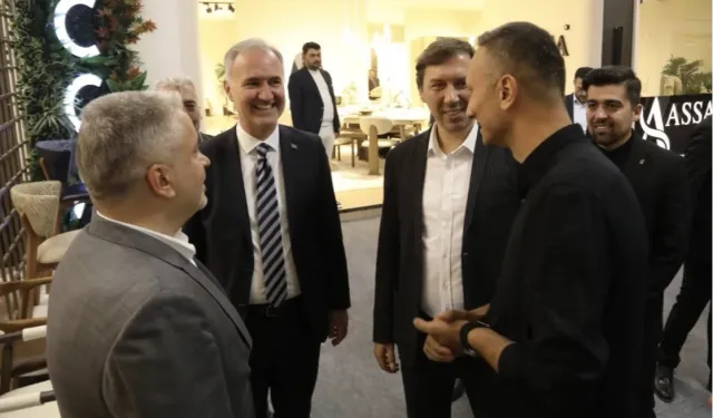 İnegöl'de protokolden Modef Expo’ya ziyaret