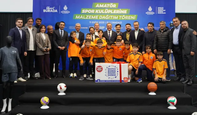 İstanbul Büyükşehir'den amatör spor kulüplerine 100 milyon TL'lik malzeme desteği