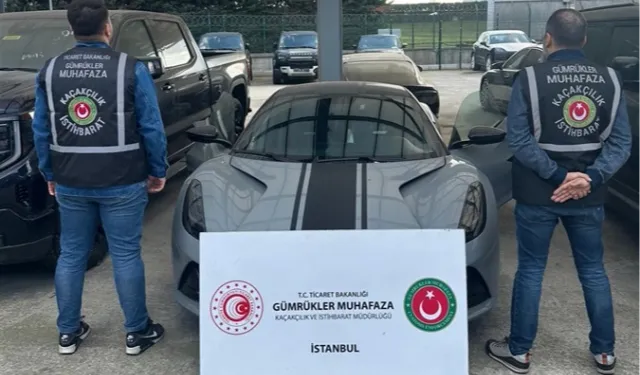 İstanbul’da 288 milyon TL değerinde 10 lüks araca el konuldu!