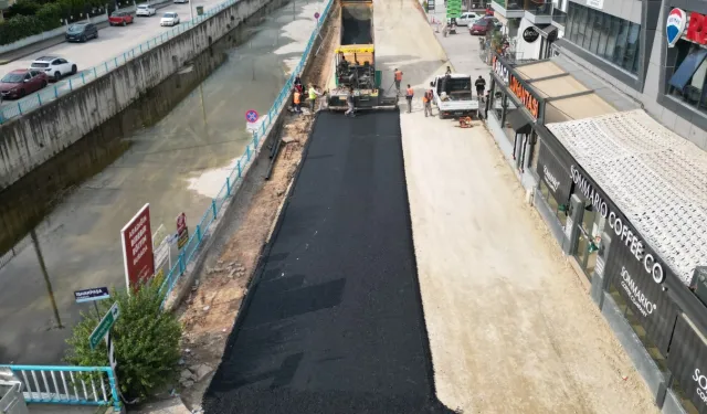 İzmit Alikahya'nın yolları yenileniyor