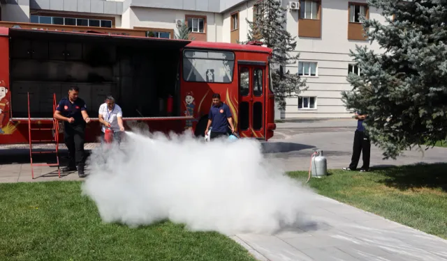 Kayseri Talas personeline yangın eğitimi